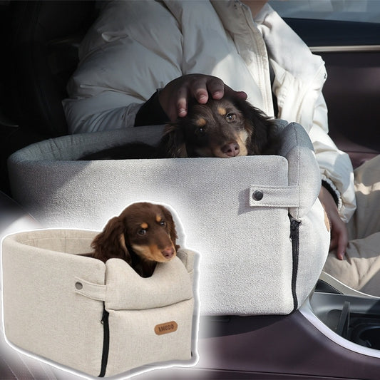 Portable Dog Car Seat – Cozy & Secure Travel Bed