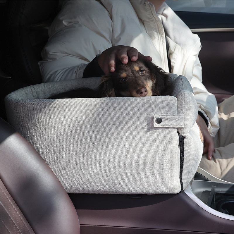Portable Dog Car Seat – Cozy & Secure Travel Bed
